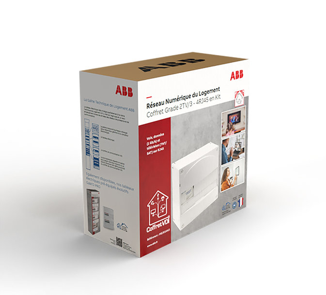 Les nouveaux coffrets de communication Gale'O VDI en kit d’ABB